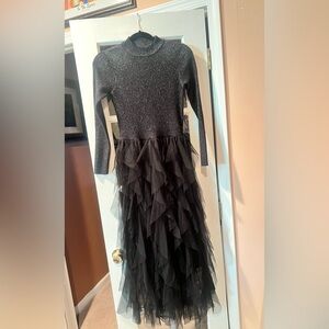 Elegant Black Long Sleeve Dress